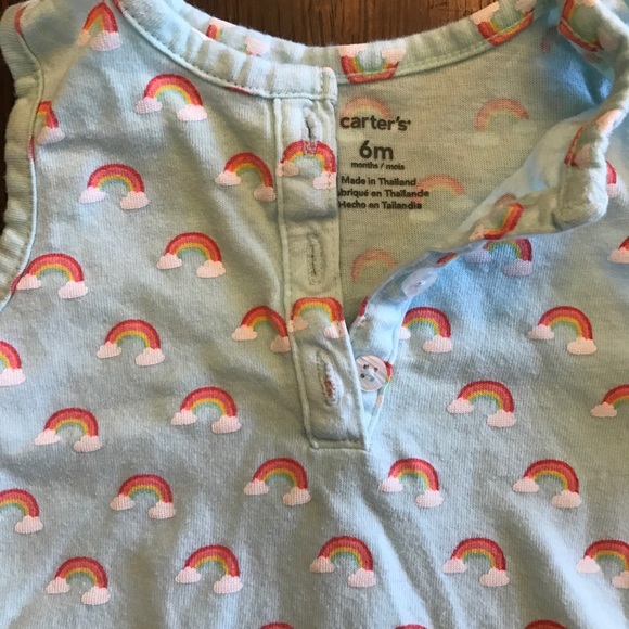 Carters Rainbow One Piece with Ruffle - Picture 5 of 6